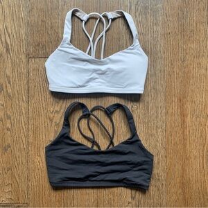 LuluLemon | White + Black Sports Bra | Size XS